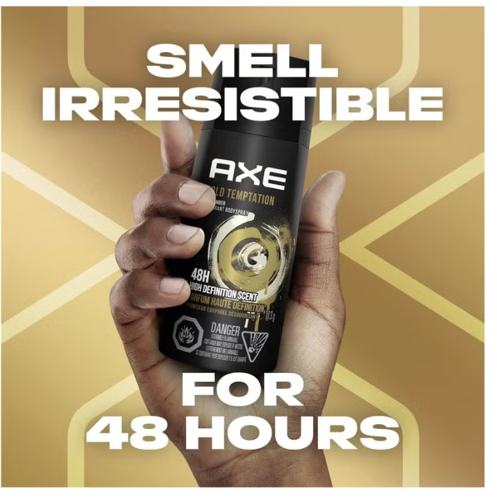 Axe Body Spray for Men Gold Temptation