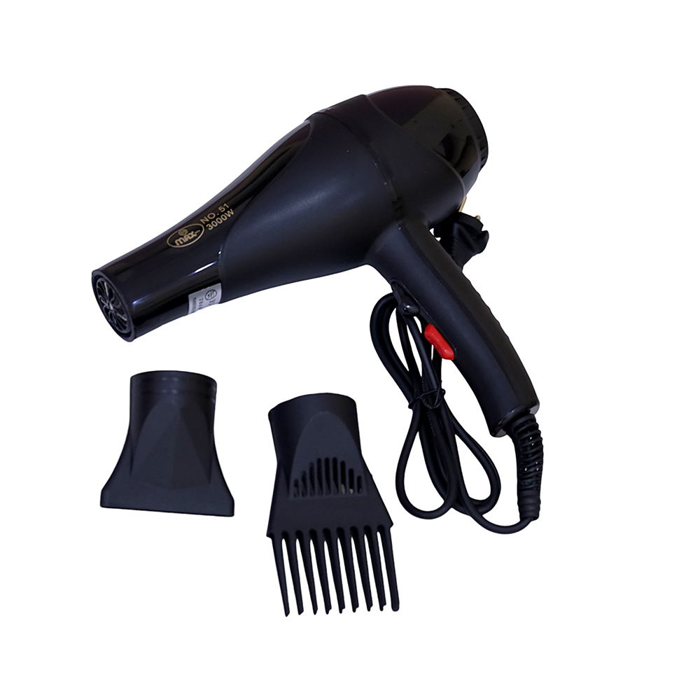 MAX-51 Hair Dryer Unisex Black 3000W