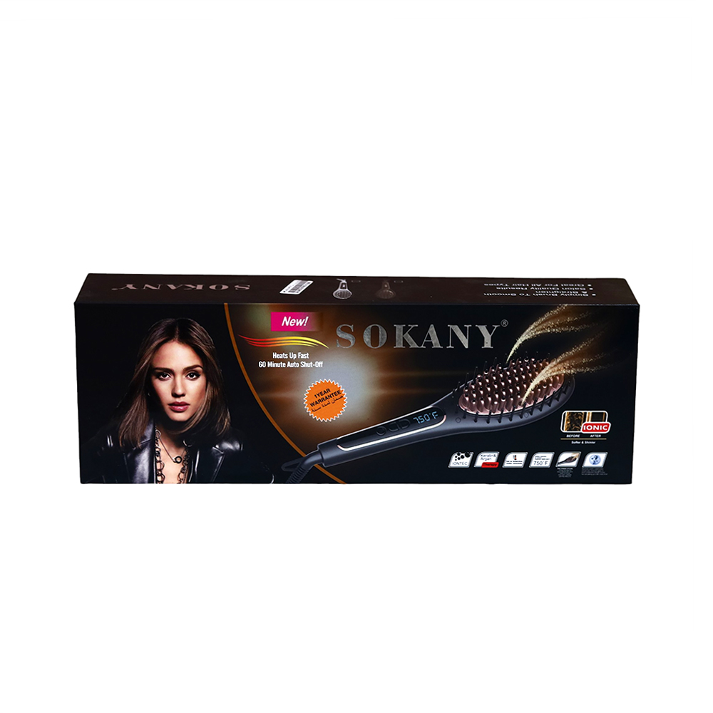 Sokany 750 f LCD Hair Straightener Ionic Thermal Brush