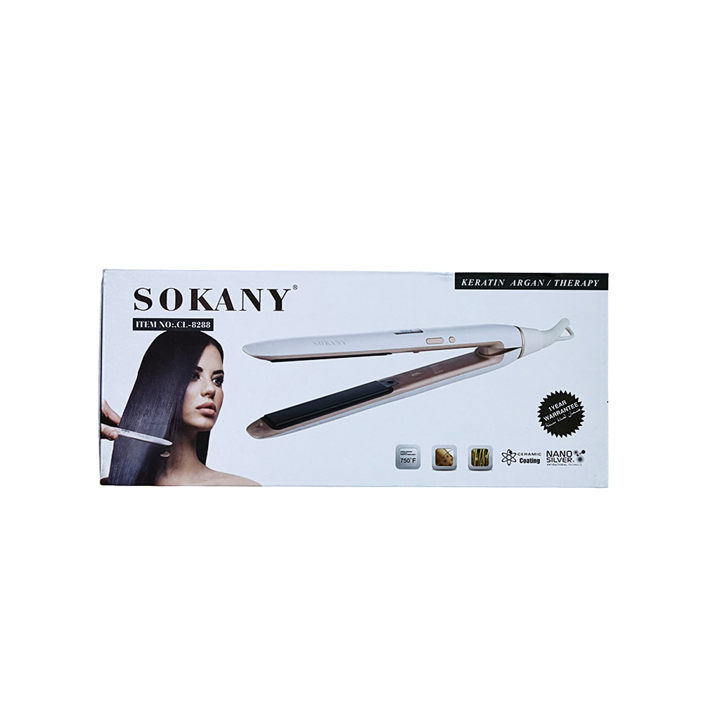 Sokany hair straightener Ceramic Coating, PTC Heating Technology