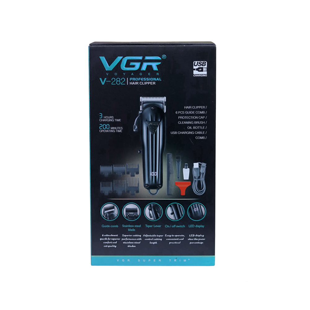 VGR V-282 Professional Hair Shaver Clipper Rechargeable