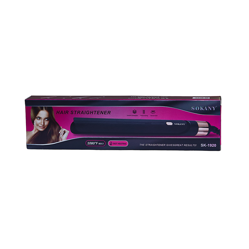 Hair Straightener Sokany SK-1920 Ceramic 1080 °F Max