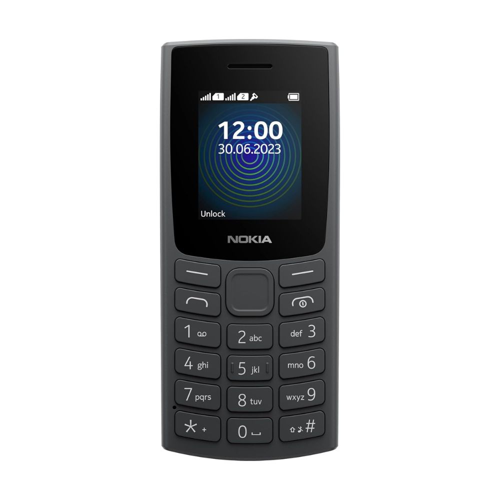 Nokia 110 TA-1567 Dual SIM, Feature Phone, 1.8 Inches - Charcoal