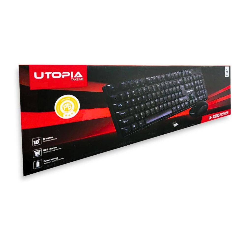 Keyboard and Mouse Utopia Wireless Combo