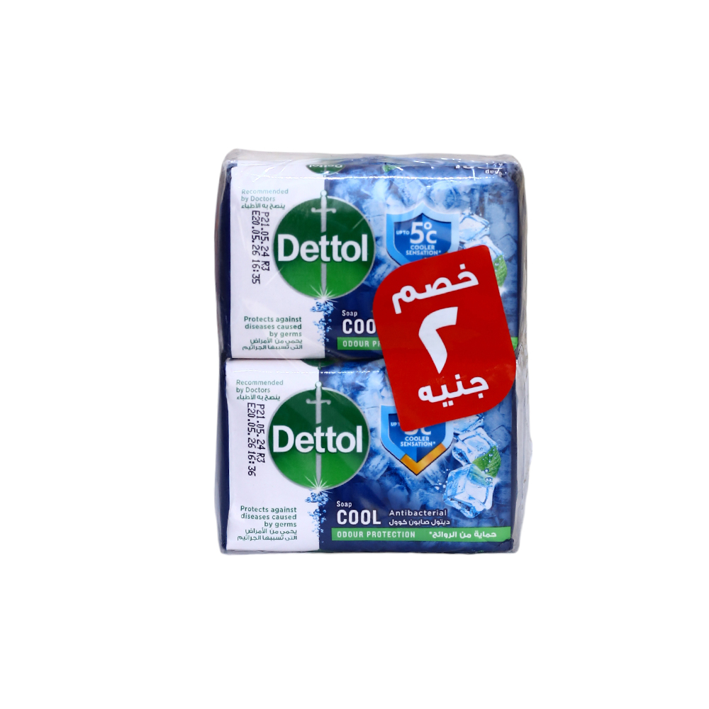 Dettol cool anti-bacterial bathing soap bar 4pcs