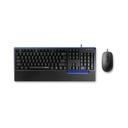 Rapoo Wired USB Mouse and keyboard Black